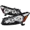 Spec-D Tuning 08-Up Honda Accord Crystal Housing Headlights 4 Door - Black 2LH-ACD084JM-RS - alternate 1